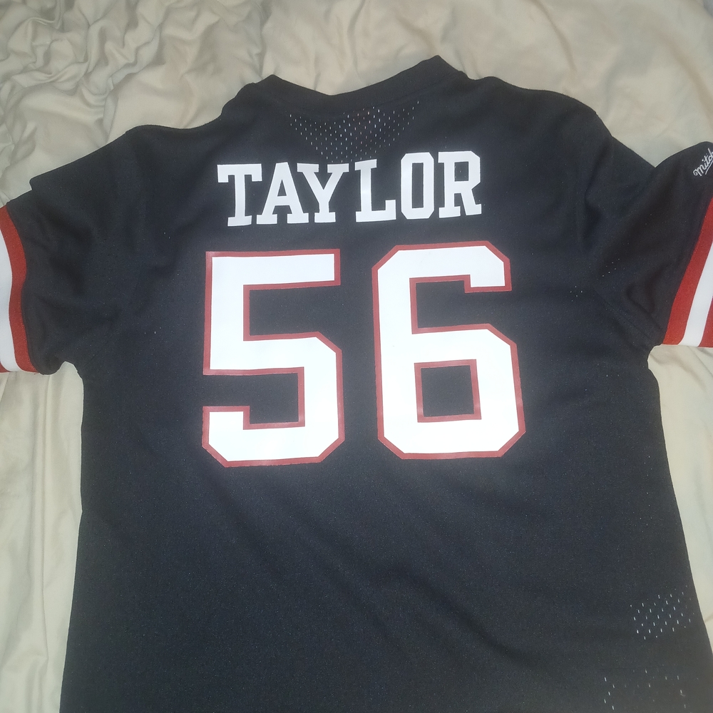 Mitchell & Ness Black Jersey with Red and White Accents
